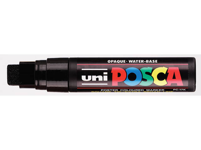 Paintmarker Uni POSCA PC17K EB rechthoek zwart