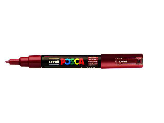 Paintmarker Uni POSCA PC1MC EF wijnrood