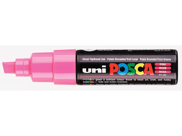 Paintmarker Uni POSCA PC8K B schuin roze