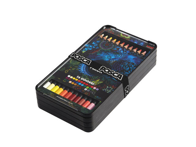 Kleurpotlood Posca  36st assorti