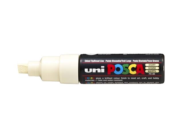 Paintmarker Uni POSCA PC8K B schuin ivoor