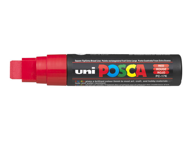 Paintmarker Uni POSCA PC17K EB rechthoek rood