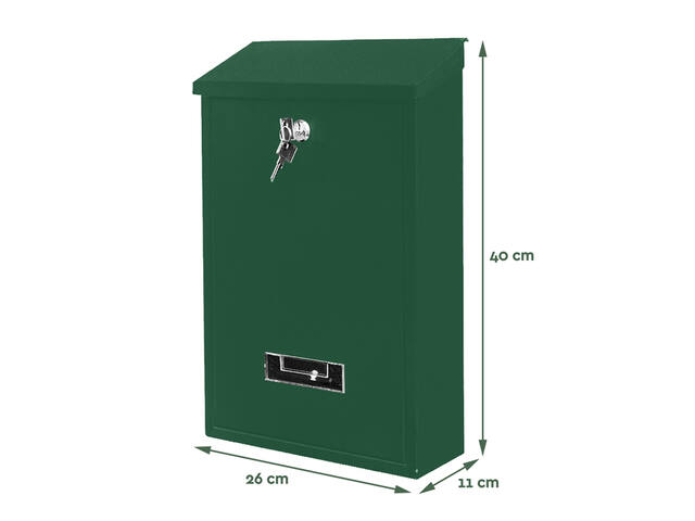 Brievenbus BRASQ PB100 Basic wand groen