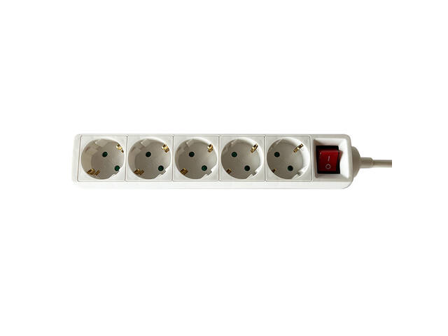 Stekkerdoos BRASQ  5 voudig 3 meter wit