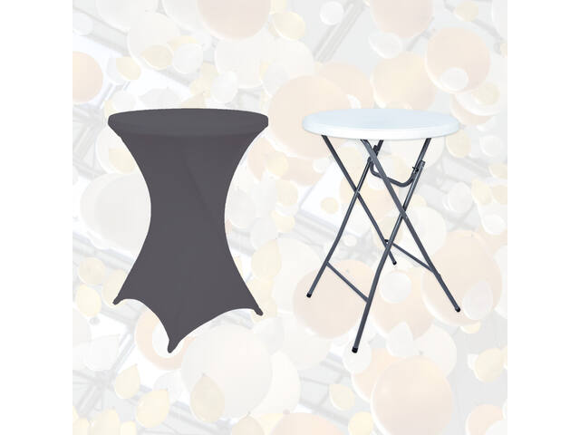 Tafelrok BRASQ voor statafel 80cm antraciet