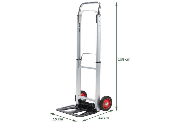 Steekwagen BRASQ inkapbaar stalen plateau 90 kg