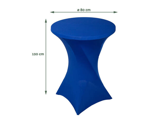 Tafelrok BRASQ voor statafel 80cm blauw