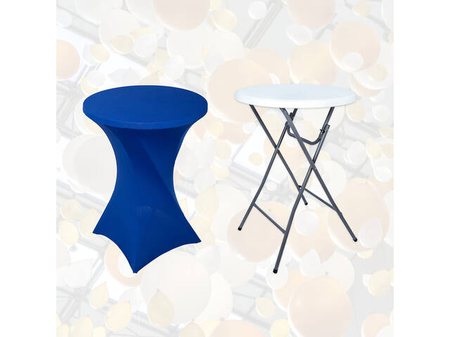 Tafelrok BRASQ voor statafel 80cm blauw