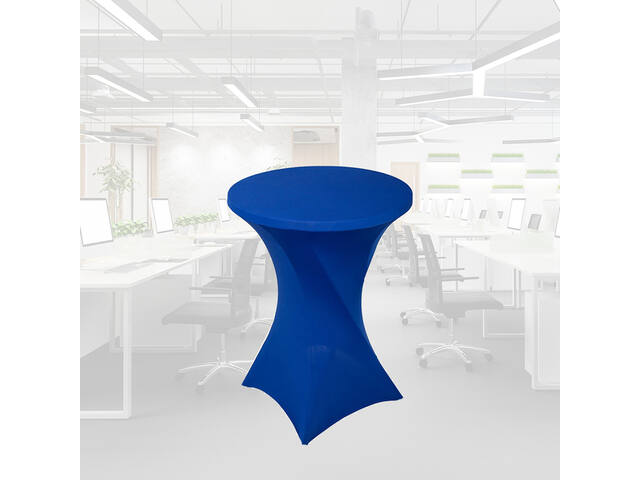 Tafelrok BRASQ voor statafel 80cm blauw