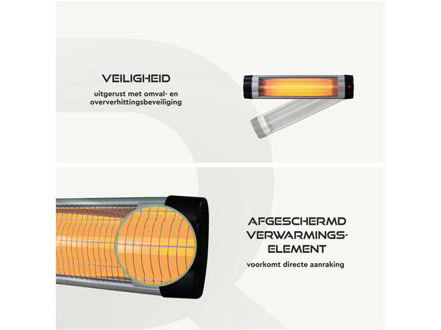 Terrasverwarmer BRASQ hangend elektrisch met ab