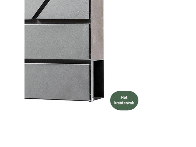 Brievenbus BRASQ PB200 Deluxe wand rvs