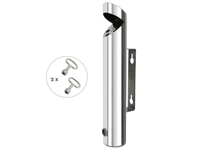 Asbak BRASQ wand AT200 RVS