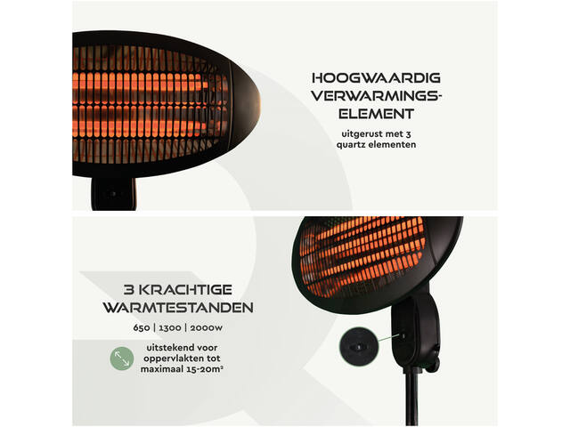 Terrasverwarmer BRASQ staand elektrisch
