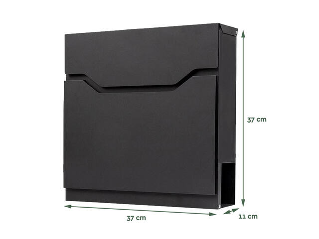 Brievenbus BRASQ PB300 Premium zwart