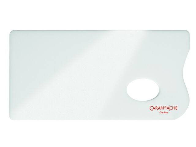 Verfpalet Caran d ache plexiglas 26x13cm wit