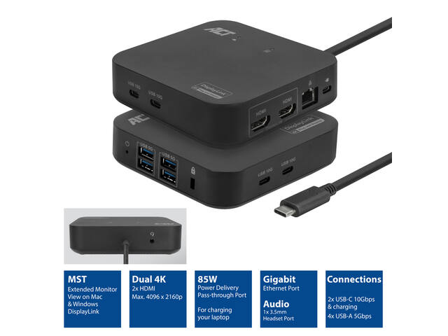 USB-C Docking Station HDMI monitoren displayLink