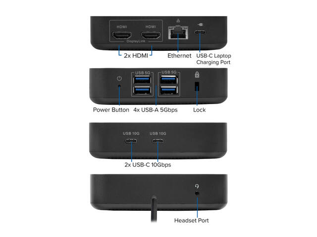 USB-C Docking Station HDMI monitoren displayLink