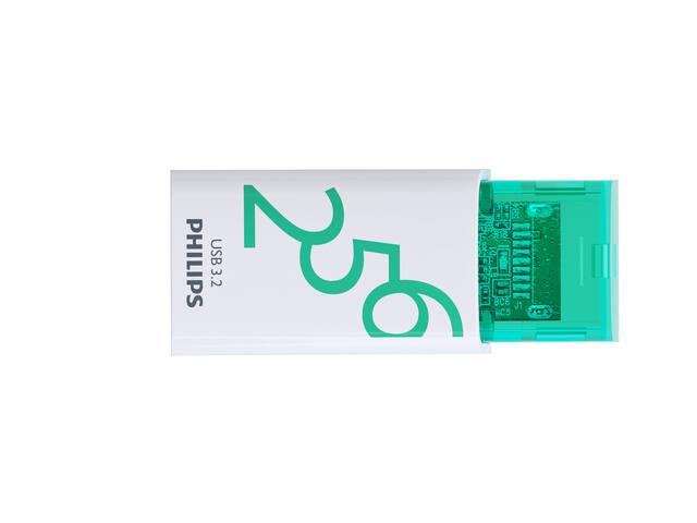 USB stick 3.2 Philips Click USB-C 256GB groen
