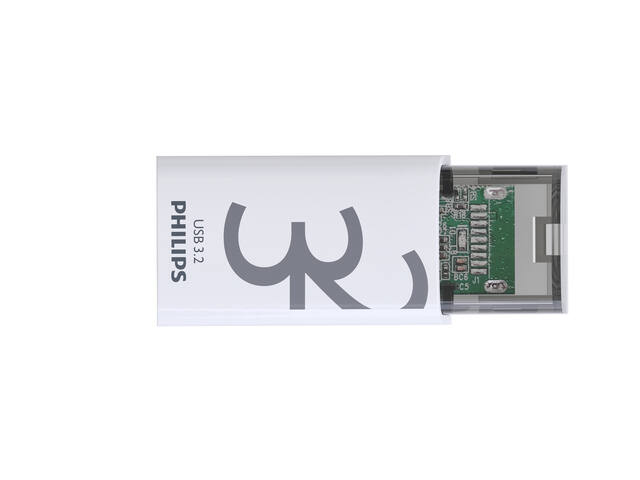 USB stick 3.2 Philips Click USB-C 32GB grijs