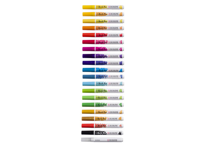 Brushpen Talens Ecoline set 20 stuks landschap