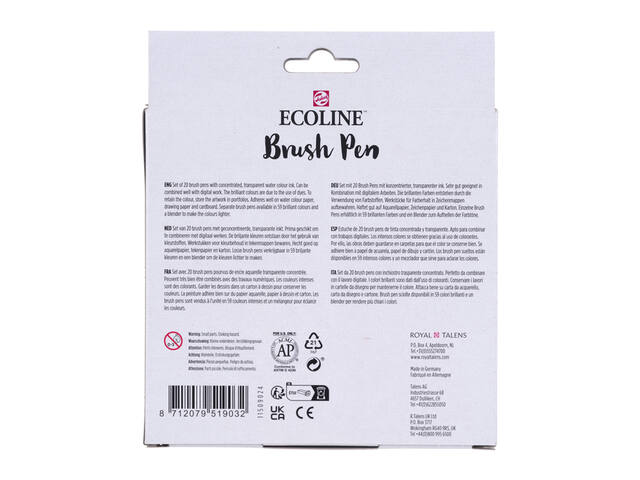 Brushpen Talens Ecoline set 20 stuks landschap