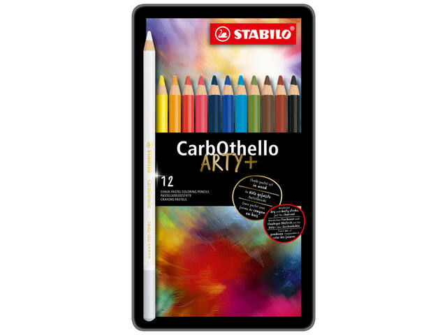 Kleurpotlood STABILO CarbOthello kalkpastel 12st