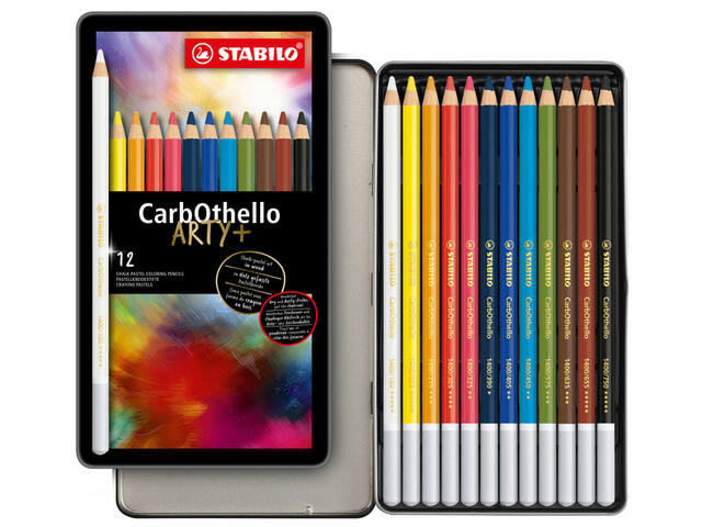 Kleurpotlood STABILO CarbOthello kalkpastel 12st