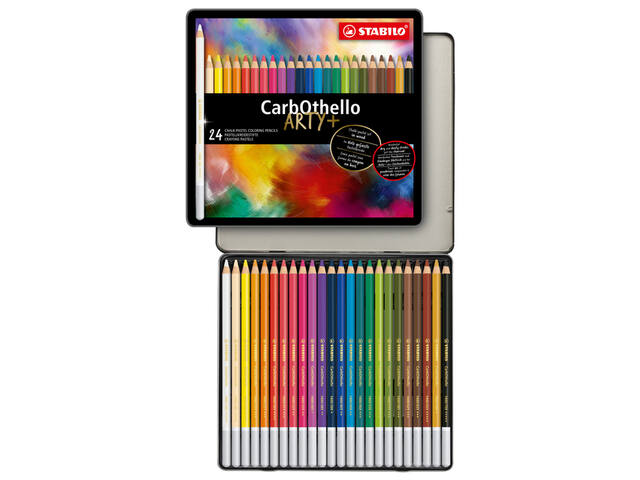 Kleurpotlood STABILO CarbOthello kalkpastel 24st
