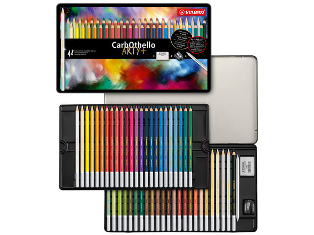 Kleurpotlood STABILO CarbOthello kalkpastel 48st