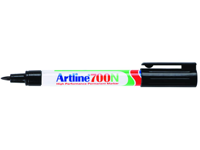 Viltstift Artline 700 rond 0.7mm blister zwart
