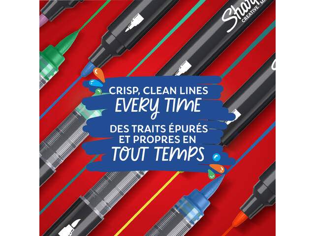 Creatieve marker Sharpie 12st assorti