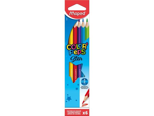 Kleurpotlood Maped ColorPeps Star 6 kleuren