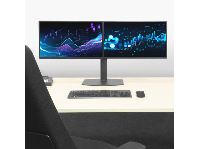 Monitorarm office gasveer crossbar 2 schermen