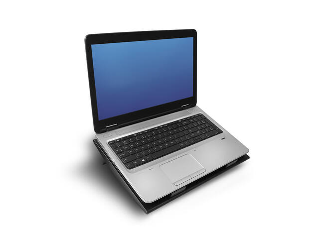 Laptopstandaard ventilator hoogte verstelb 4-p hub