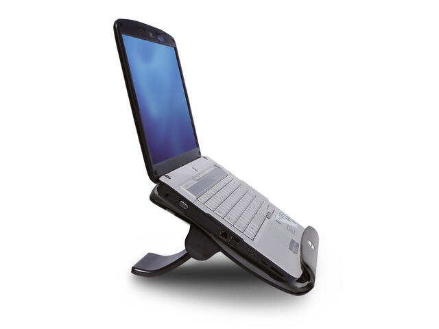 Laptopstandaard hoogte verstelb 6 standen 4-p hub