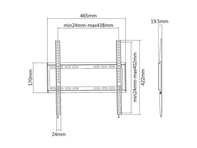 TV wandsteun 32 inch tot 55 inch VESA