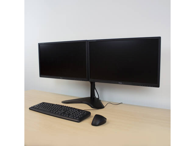 Monitorarm op voet 2 schermen