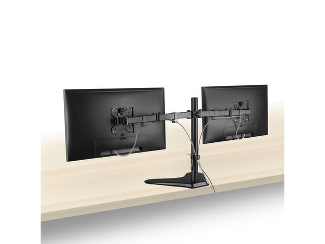 Monitorarm op voet 2 schermen