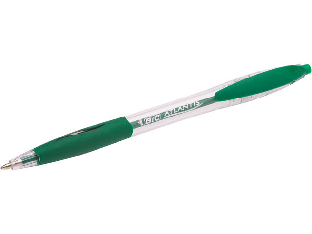 Balpen Bic Atlantis classic grip clic M groen