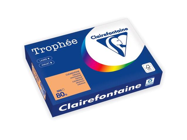 Kopieerpapier Trophee A4 80gr oranje