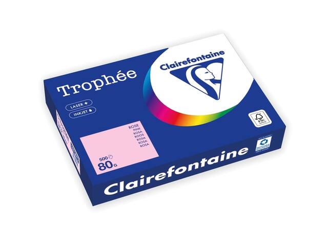 Kopieerpapier Trophee A4 80gr roze