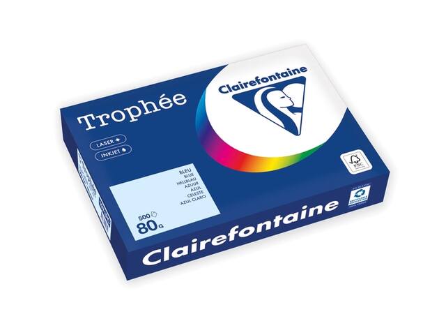 Kopieerpapier Trophee A4 80gr azuurblauw