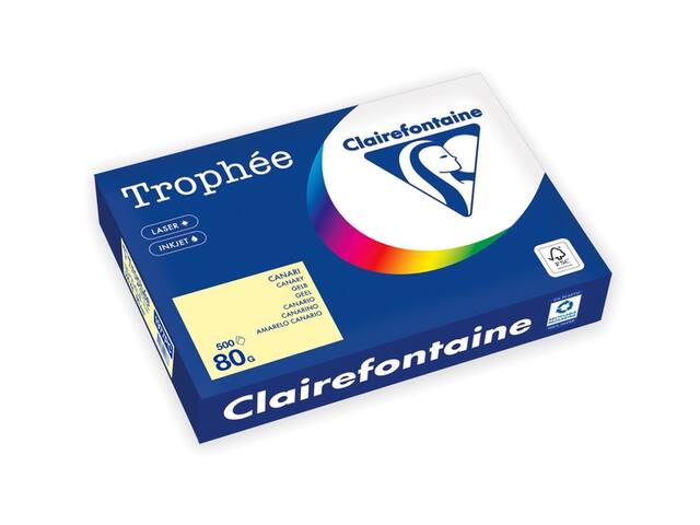 Kopieerpapier Trophee A4 80gr geel