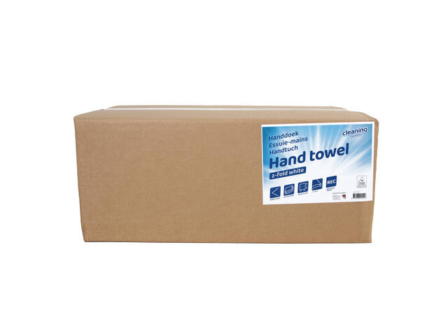 Handdoek Cleaninq H3 225x220mm 20x200 vel wit