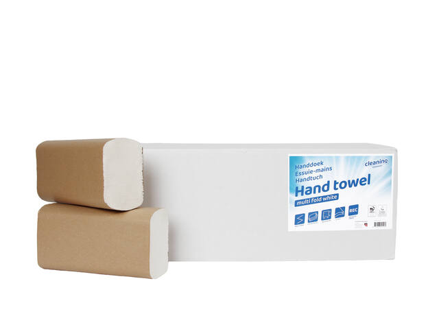 Handdoek Cleaninq H2 205x240mm 25x150 vel wit