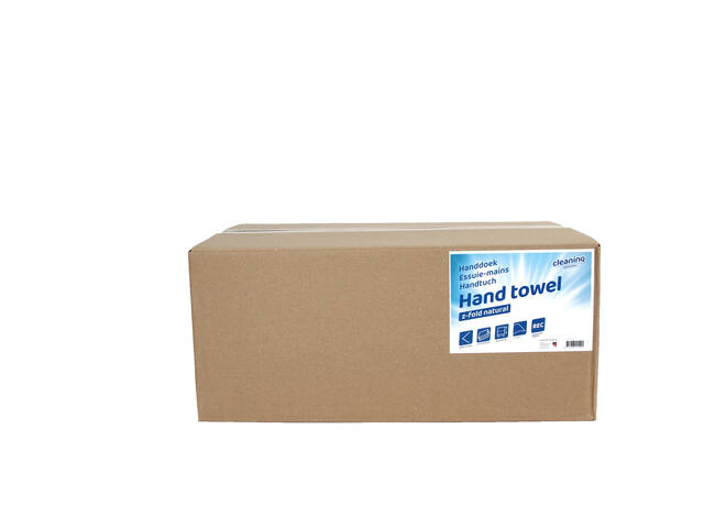 Handdoek Cleaninq H3 250x230mm 20x250 vel naturel