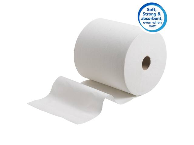 Handdoekrol Scott 1-laags 304m wit 6667