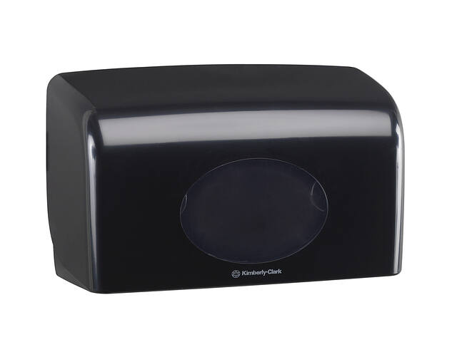 Toiletpapierdispenser Aquarius duo zwart 7191