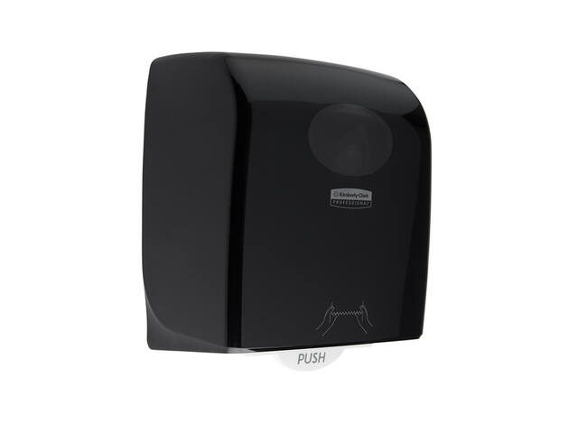 Handdoekroldispenser Aquarius zwart 7376