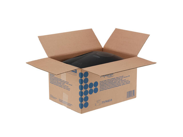 Handdoekroldispenser Aquarius zwart 7376